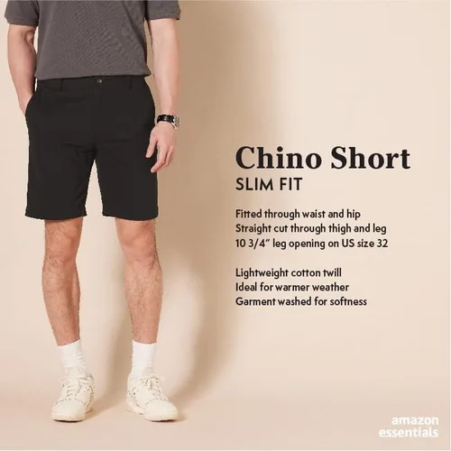 Miniatura 2 de Tienda Essentials Pantalón corto ajustado 9" para hombre
