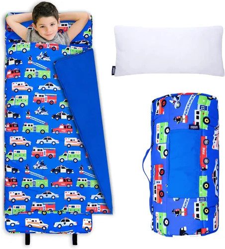 Miniatura 17 de Wildkin Kids Nap Mat with Pillow for Boys & Girls – Soft & Cozy Toddler Sleep Mat for Daycare, Preschool, Kindergarten & Travel, Ages 3–7, Machine