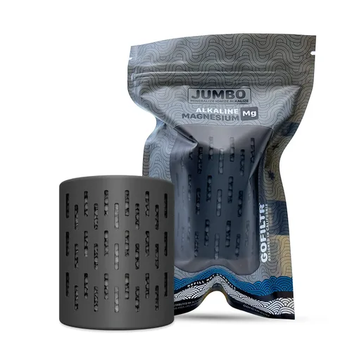 GOFILTR Infusor de agua alcalina de magnesio jumbo - pH 9.5 + Electrolitos para cualquier botella/jarra grande de agua, 300 galones / 3 meses,