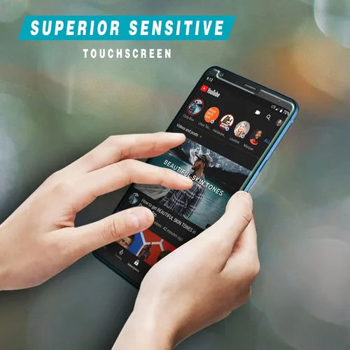 Miniatura 5 de Paquete de 2 protectores de pantalla de vidrio templado para LG Stylo 4, LG Stylus 4, fácil de instalar, sin burbujas, dureza 9H