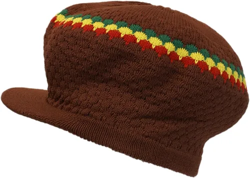 Miniatura 38 de Shoe String King SSK Rasta Knit Tam Hat Dreadlock Gorra con múltiples diseños y tamaños.