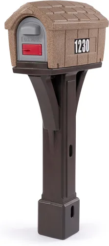 Miniatura 10 de Simplay3 USPS T4 - Cubierta para buzón y poste XL con construcción duradera de doble pared, diseño resistente a la intemperie, color negro