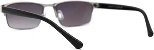 Miniatura 4 de SA106 Gafas de sol de lectura progresivas focales de media montura para hombre Plateado