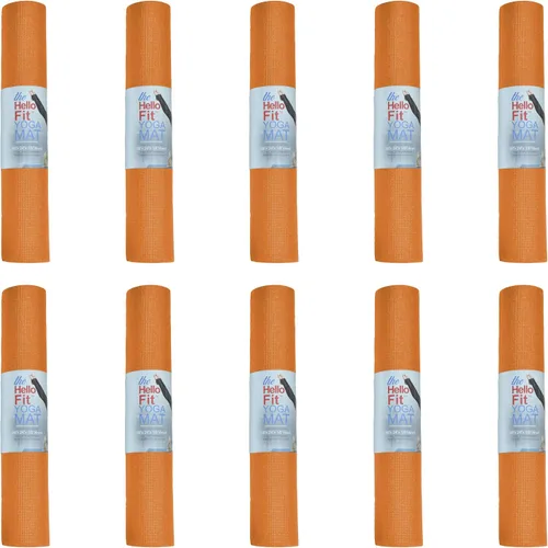 Miniatura 8 de Paquete de 10 tapetes de yoga antideslizantes de 68 x 24 pulgadas, tapete de gimnasio de 0.157 in de grosor para fitness y estiramiento, tapetes