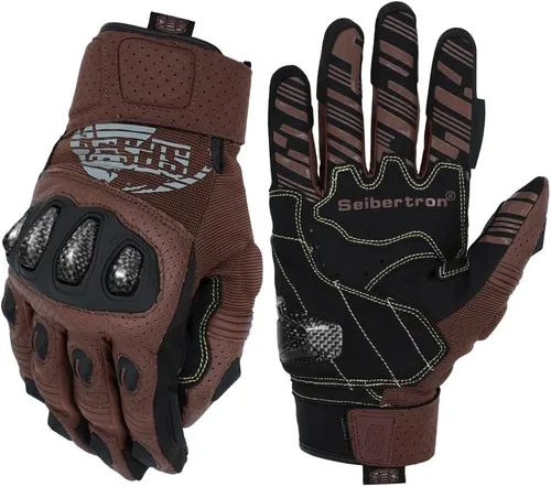 Miniatura 7 de Seibertron SPS Series - Guantes para motocicleta con pantalla táctil, para motocross, BMX, ATV, MTB, ciclismo, completo o medio dedo, para adultos
