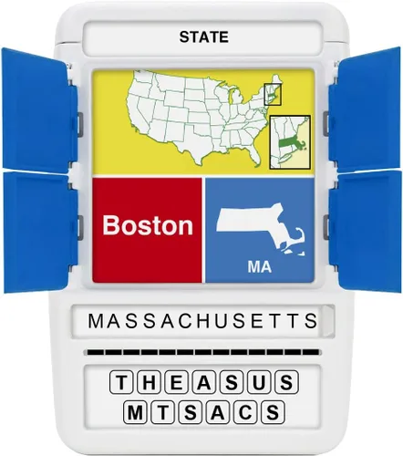 Miniatura 7 de 100 PICS Tarjetas flash de Estados Unidos y Capitales Los 50 estados y capitales para aprender Estuche divertido y funcional Tarjetas flash