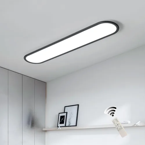 Miniatura 13 de Ganeed Lámpara de techo LED de 27.6 pulgadas, lámparas de techo lineales de alto brillo, blanco frío de 6000 K, luminaria moderna ultra fina