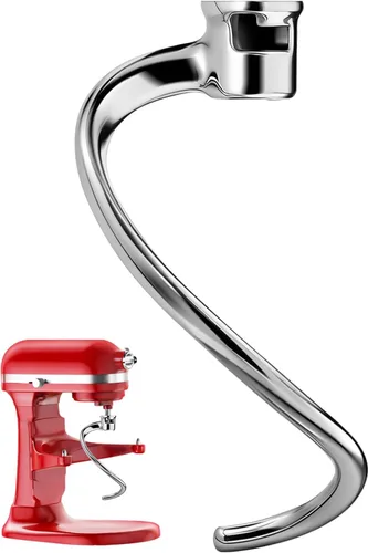 Miniatura 9 de K45DH - Gancho para masa KitchenAid de 4.5/5 cuartos de galón con cabezal inclinable, gancho de masa de pizza para pan, reemplazo para batidoras