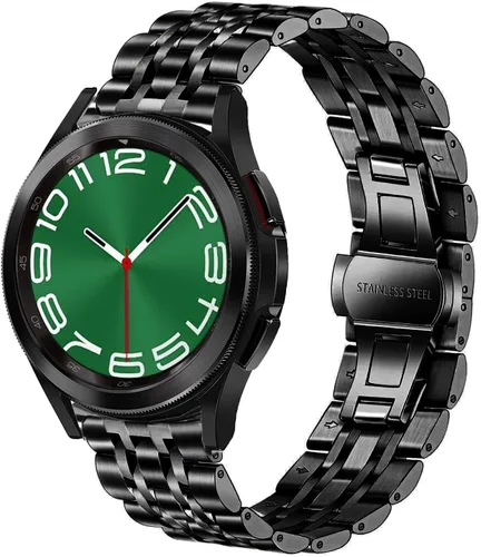 DEALELE Correas compatibles con Galaxy Watch 6/6 Classic / 5/5 Pro/Galaxy Watch 4/4 Classic/Galaxy 3 1.614 in, correa de repuesto de metal de acero