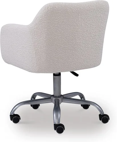 Miniatura 9 de Linon Home Decor Products Linon Brooklyn Sherpa - Silla de oficina, color marfil