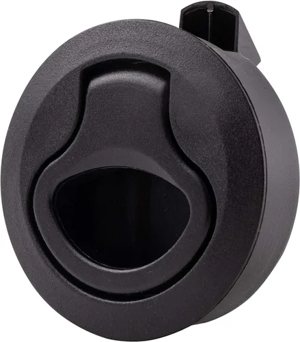 Miniatura 8 de Pestillo de plástico negro de 2 pulgadas, para escotilla de cubierta marina, pestillo de arrastre para puerta de cubierta marina, pestillo redondo