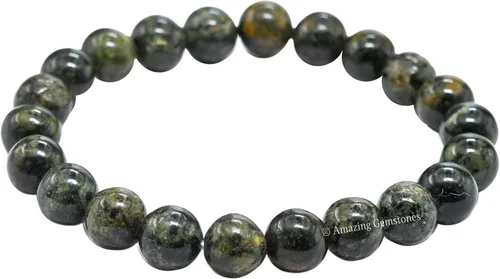 Miniatura 842 de Amazing Gemstone Pulsera de cristal para mujeres y hombres, pulsera de cristal curativo de protección, pulsera elástica con cuentas de piedras