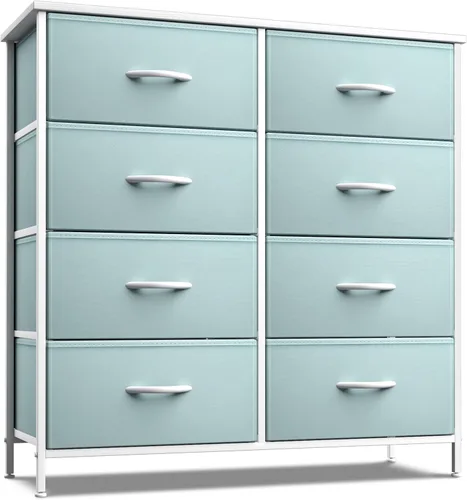 Miniatura 17 de Sorbus - Cómoda para niños con 8 cajones: mueble de almacenamiento en torre para dormitorio, pasillo, armario, organización de oficina, marco