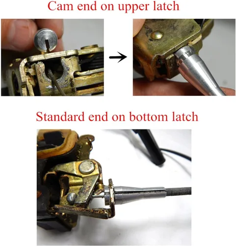 Miniatura 3 de Lelecar - Kit de reparación de cables de puerta con pieza de leva para Ford F-Series E-Series Ranger Expedition Excursion Navigator Latch Lock