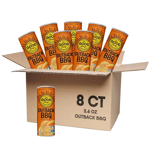 Miniatura 13 de The Good Crisp Company, Cheddar blanco envejecido, papas fritas sin gluten (recipientes de 5.6 onzas, paquete de 8), sin OMG, apto para alérgenos