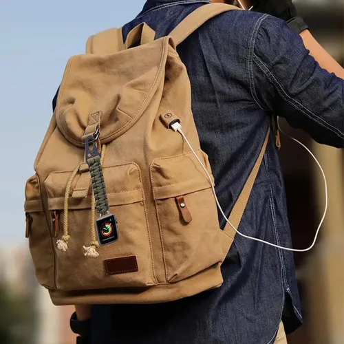 Miniatura 6 de yothchose Llavero de cuerda de paracaídas compatible con correa trenzada militar Apple Watch Fob