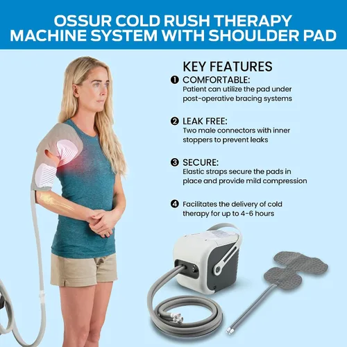 Miniatura 5 de Máquina de hielo para terapia de fiebre fría, sistema de crioterapia para aliviar el dolor y compresión fría, poscirugía y recuperación de lesiones