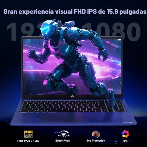 Miniatura 7 de NIMO - Laptop para juegos FHD IPS de 15.6 pulgadas, computadora AMD Ryzen 7 (hasta 4.75 GHz, Beat i7-12650H) con 16 GB DDR5 RAM 512 GB SSD Radeon