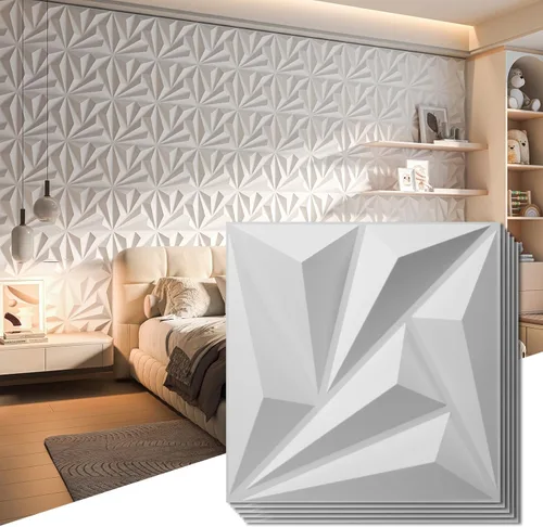 Miniatura 14 de Art3d Paneles de pared 3D de PVC blanco - 32 pies cuadrados de elegante decoración de pared para espacios domésticos y comerciales