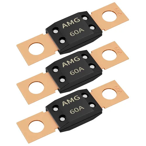 Miniatura 11 de Joinfworld 3 fusibles MEGA de 200 A, montaje de perno de alta corriente automotriz 200 Amp MEGA/AMG fusible para automóviles, camiones, vehículos