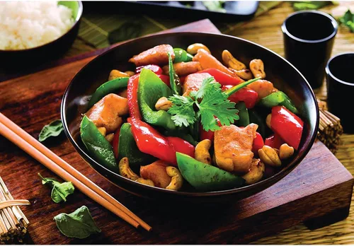 Miniatura 7 de Helen's Asian Kitchen, sartén wok de acero al carbono para saltear y freír, 12 pulgadas