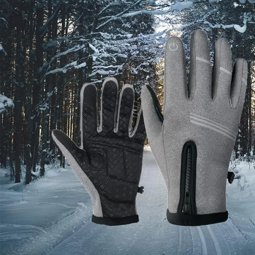Miniatura 8 de Little World Guantes de invierno, guantes de ciclismo, resistentes al viento, impermeables, antideslizantes para exteriores, ciclismo, snowboard