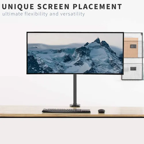 Miniatura 8 de VIVO Soporte universal para TV de 32 a 55 pulgadas con placa VESA extraíble de 2.953 x 2.953 in a 15.748 x 15.748 in, se adapta a tubos de hasta 2.0