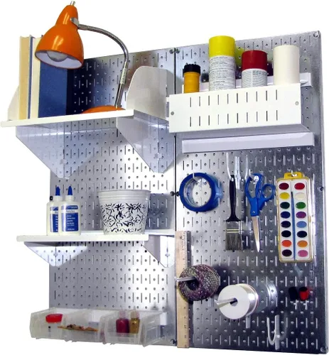 Miniatura 7 de Wall Control 30-P-3232GV Paquete de tablero de clavijas de acero galvanizado