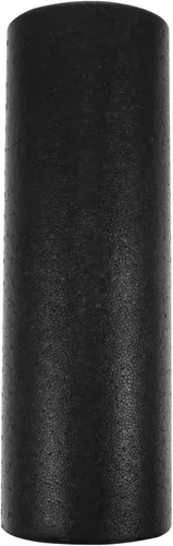 Rodillo de yoga de espuma de alta densidad, rodillo de fitness y ejercicio negro para músculos, espalda, hombro, cuello, piernas, masaje, equipo de