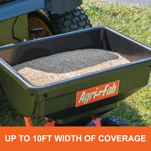 Miniatura 4 de Agri-Fab 45-0530-131, 85 lb. Esparcidor de transmisión de remolque, negro/naranja