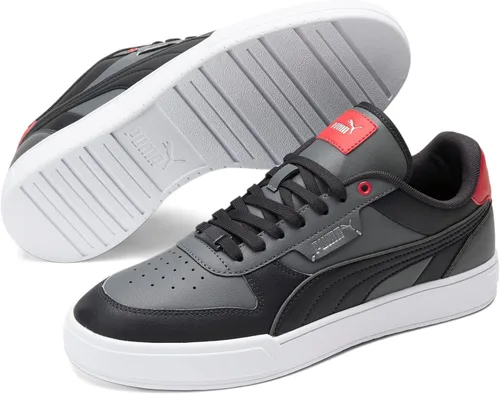 Miniatura 7 de PUMA Zapatos deportivos Caven para hombre, Dime Flat Medium Gray-Flat Dark Gray-for All Time Red