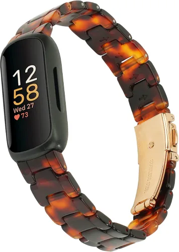 Miniatura 8 de Correa compatible con Fitbit Inspire 3 para mujeres, correa de reloj de resina de repuesto ajustable para Fitbit Inspire 3