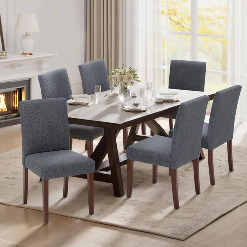 Miniatura 24 de MALOL Upholstered Dining Chairs Set of 2, Fabric Dining Room Chairs, Modern Wooden Dining Chair, Kitchen Side Chairs, Farmhouse Dinner Chair with