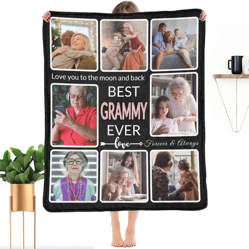 Miniatura 21 de Regalos para Tías Manta Personalizada con Foto, Haz una Manta Personalizada para Tías con Imagen Recuerdos Personalizados Souvenir Manta de Las