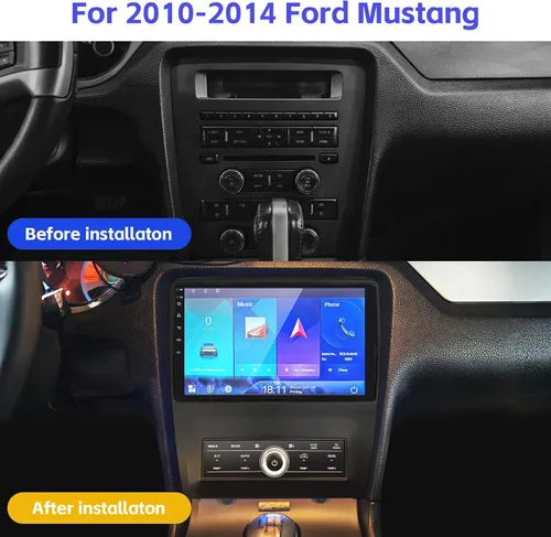 Miniatura 2 de Radio de coche 2+64G para Ford Mustang 10 pulgadas pantalla táctil 2010 2011 2012 2013 2014 estéreo, inalámbrico Carplay/WiFi/Bluetooth/EQ