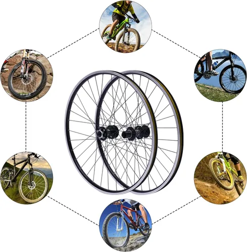Miniatura 5 de Juego de ruedas para bicicleta, 27.5 pulgadas/29 pulgadas ruedas delanteras traseras freno de disco rueda libre cubo 7/8/9/10/11/12 velocidades
