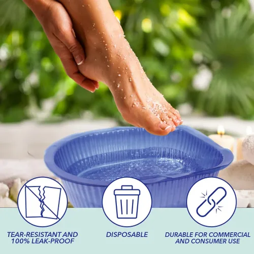 Miniatura 3 de ForPro - ForPro - Forros universales de baño Pedi, 50 % más gruesos, aptos para baño de pies Footsie Plus Foot Bath, forros desechables de pedicura