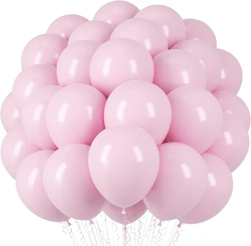 Miniatura 216 de Voircoloria - Globos azul bebé claro, paquete de 66 globos de 12 pulgadas de látex para fiestas para niños y niñas, para cumpleaños, baby shower, 16
