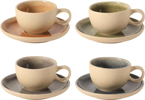 Miniatura 27 de Gibson Elite Peach Orchard 12-Piece New Bone China Dinnerware Set Service for 4, Embossed Fluted Plates and Bowls, Dishwasher and Microwave Safe