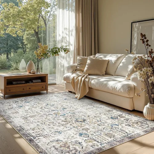 Miniatura 112 de jinchan Lima - Alfombra de pasillo lavable de 2 x 6 pies, antideslizante, de pelo corto, suave, ultrafina, alfombra envejecida para casa de campo