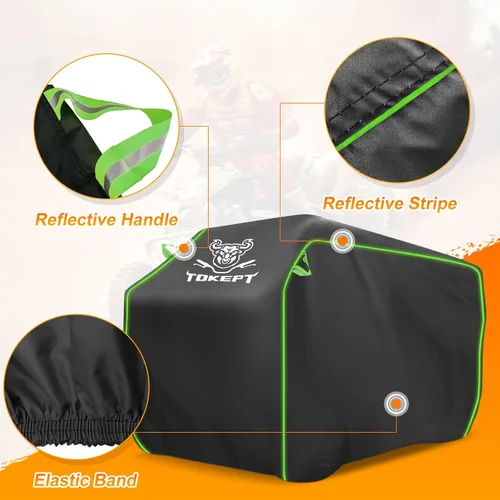 Miniatura 3 de Cubierta Impermeable para ATV, Fundas para Cuatrimotos Resistentes al Viento de Servicio Pesado, Protección para Todo Clima Fundas para Vehículos