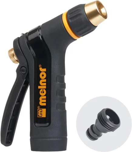 Miniatura 16 de Melnor 65157AMZ Torrent Boquilla de manguera de 7 patrones, rociador de alto flujo con núcleo de metal y palanca de control de flujo, boquilla