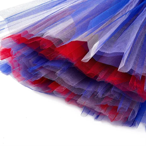Miniatura 10 de Century Star Tutú de 4 capas para niñas pequeñas, faldas de ballet de tul para baile de princesa, esponjoso, para fiestas de cumpleaños de 2 a 8 años