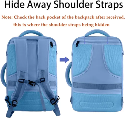 Miniatura 78 de MATEIN - Mochila de viaje extragrande de 10.56 galones, mochila de viaje ampliable apta para aerolíneas, para viajeros de fin de semana, hombres