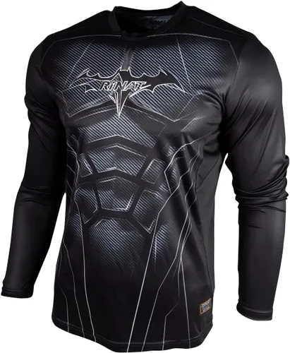 Rinat Iron-Bat - Camiseta de portero de fútbol juvenil mediana (10-12 años), número oficial, color negrogris, NegroGris