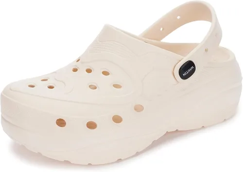 Zuecos WHITIN para mujer | Zapatos de jardín con suela gruesa y acolchados