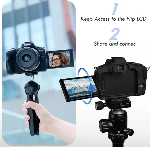 Miniatura 5 de Rieibi EOSR50 EOS R50 Estuche, Estuche Protector de Silicona Suave para Cámara Vlogging Canon EOS R50 EOSR50, Estuche de Cámara Ligero EOS R50