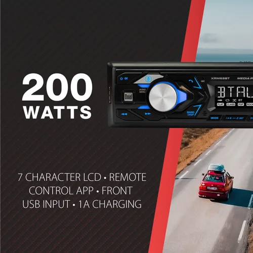Miniatura 3 de Dual Electronics XRM69BT Estéreo para automóvil con pantalla LCD de 7 caracteres DIN único Llamadas manos libres Bluetooth y transmisión de música
