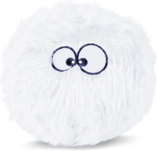 Miniatura 14 de goDog Furballz - Bola de peluche chirriante para perro, tecnología Chew Guard, color arcoíris genial, grande Furballz (arco iris fresco)
