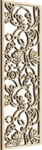 Miniatura 146 de 9 3/8"W x 24 3/8"H x 1/4"T Caspio Decorativos Paneles De Pared De Madera De Calado, Roble Rojo rojo (Red Oak)
